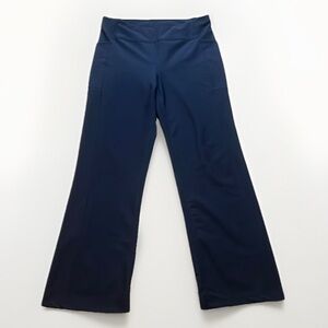 NWOT 32 Degree Cool Navy Ribbed Stretch Leggings sz L
